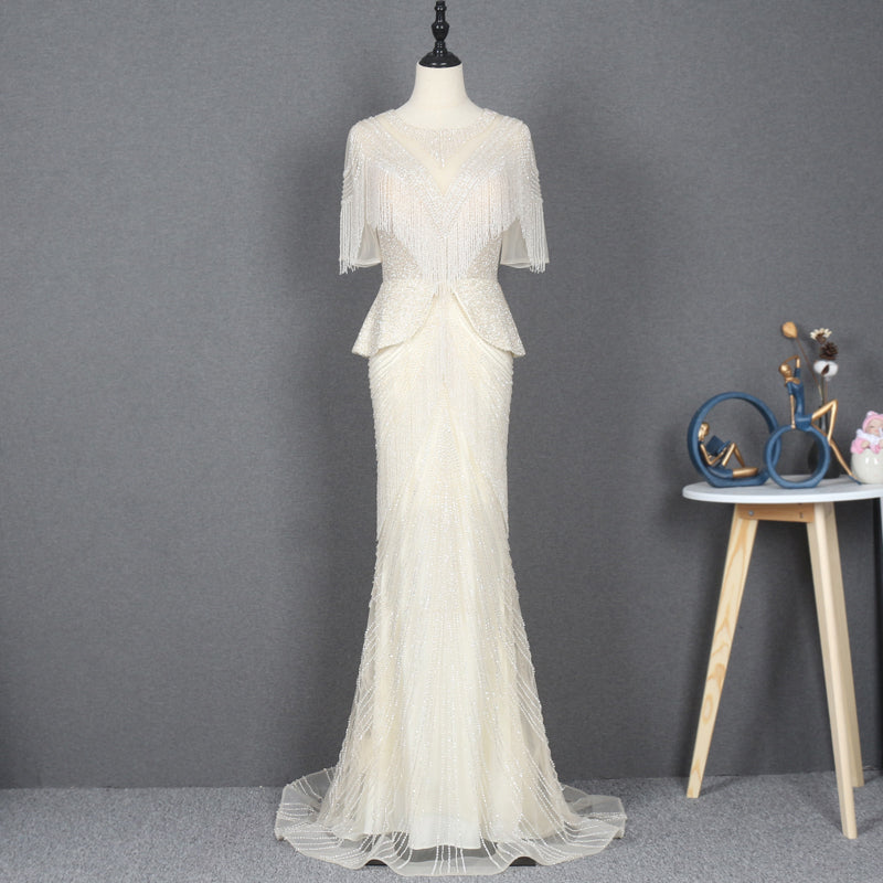 Hand Embroidery Beading Sequin Designs Prom Evening Dress For Party
