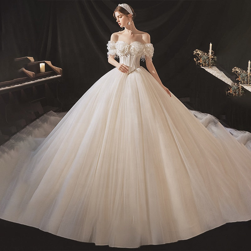 Design Women Fashion Princess Wedding Dress Bridal Gown