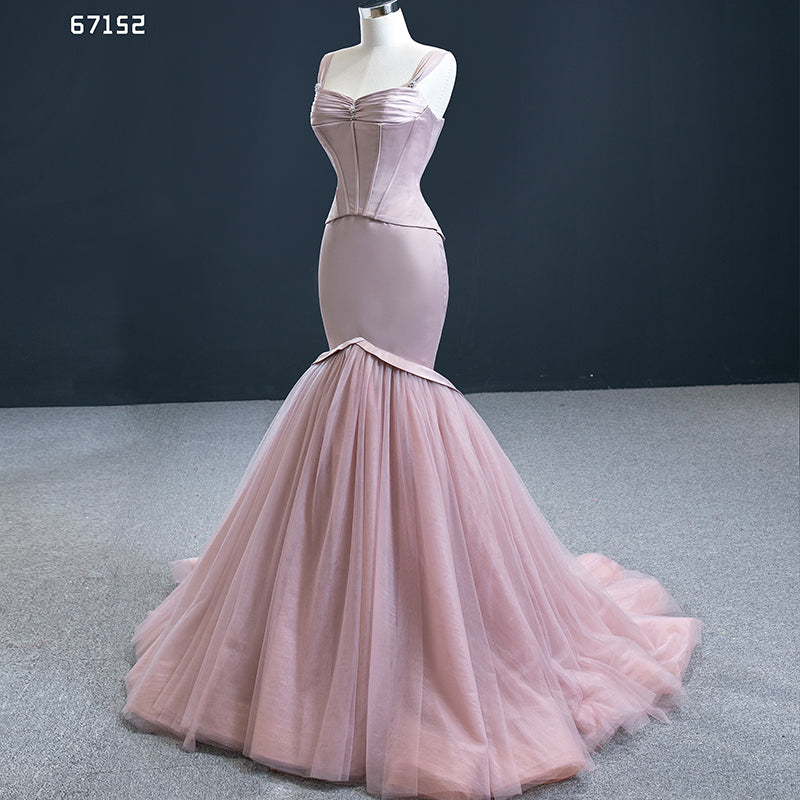 Mermaid Party Erelegant Satin And Chiffon Evening Dresses - Image 4