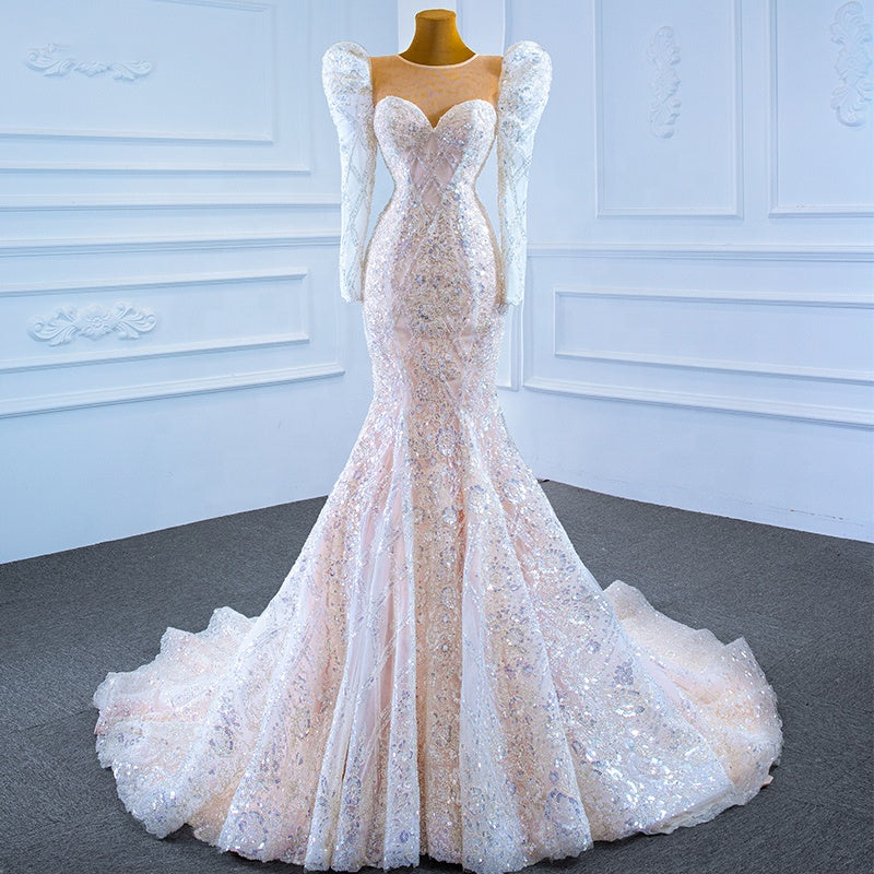 Wedding Gowns Dress Bridal Mermaid Bride Wedding Dress