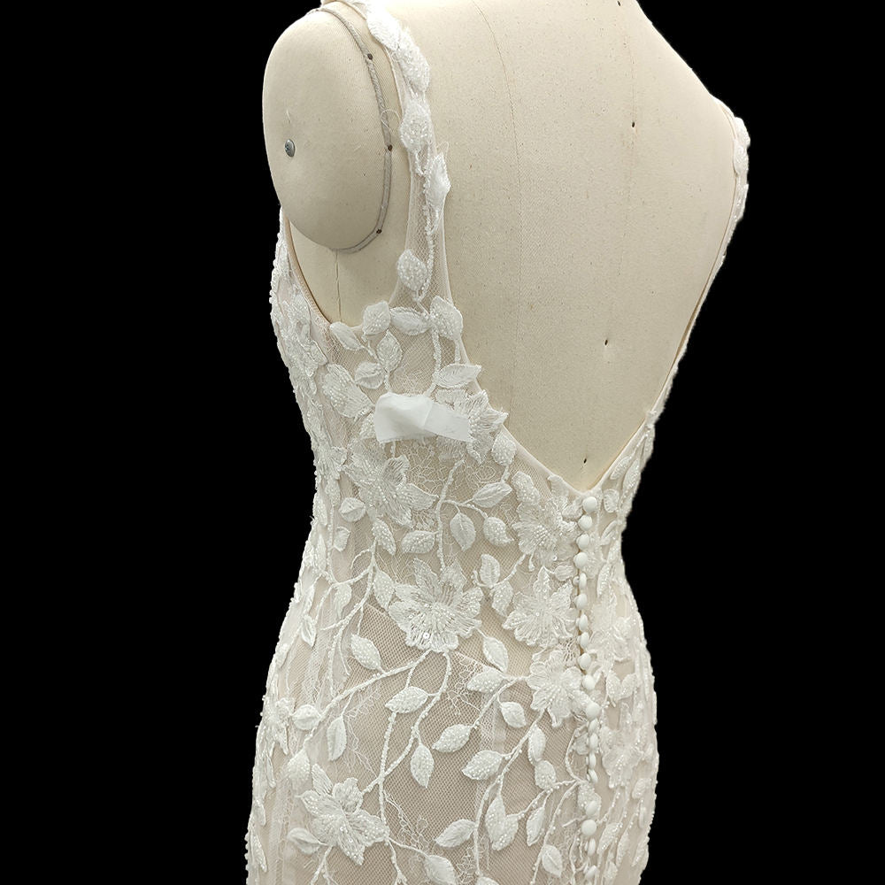 Luxury Wedding Dress Elegant White Mermaid Wedding Dress 2023 - Image 5