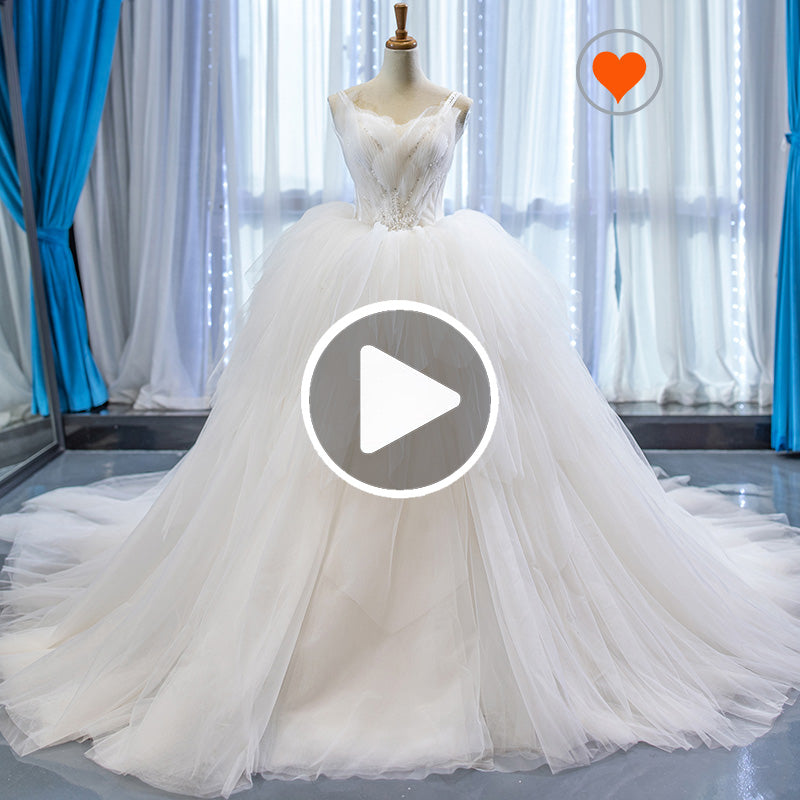 sweetheart beaded tank long train ball gown lace wedding dresses vestidos de novia