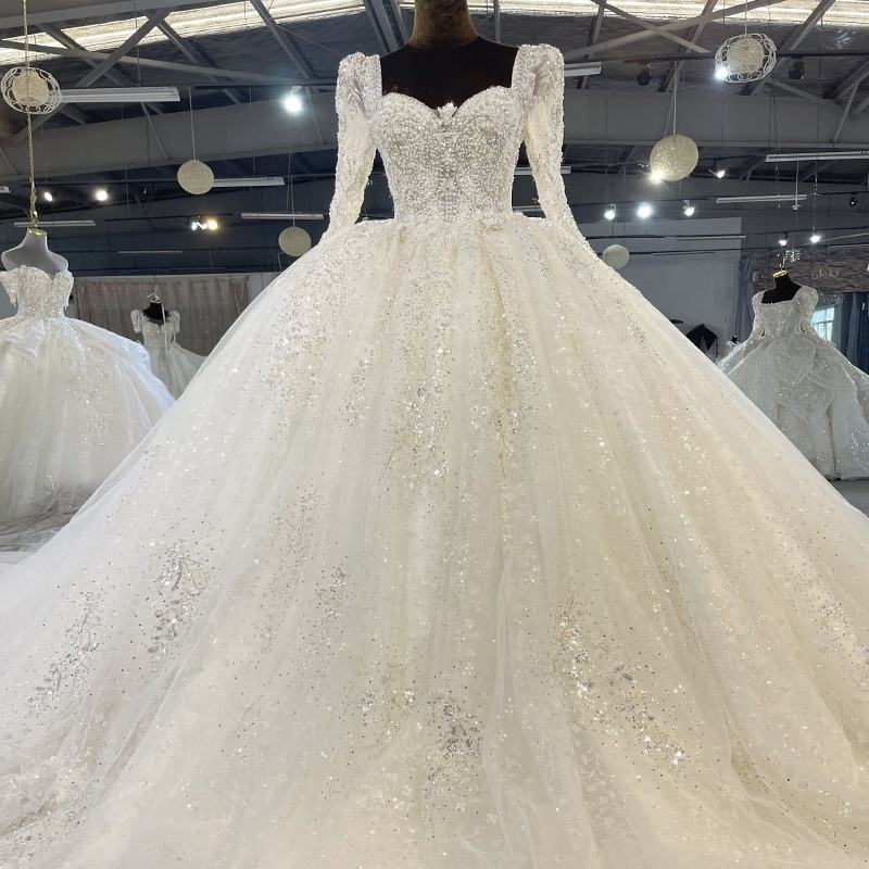 Luxury Design Sweetheart Special Beading Ball Gown Bridal Gowns Dress