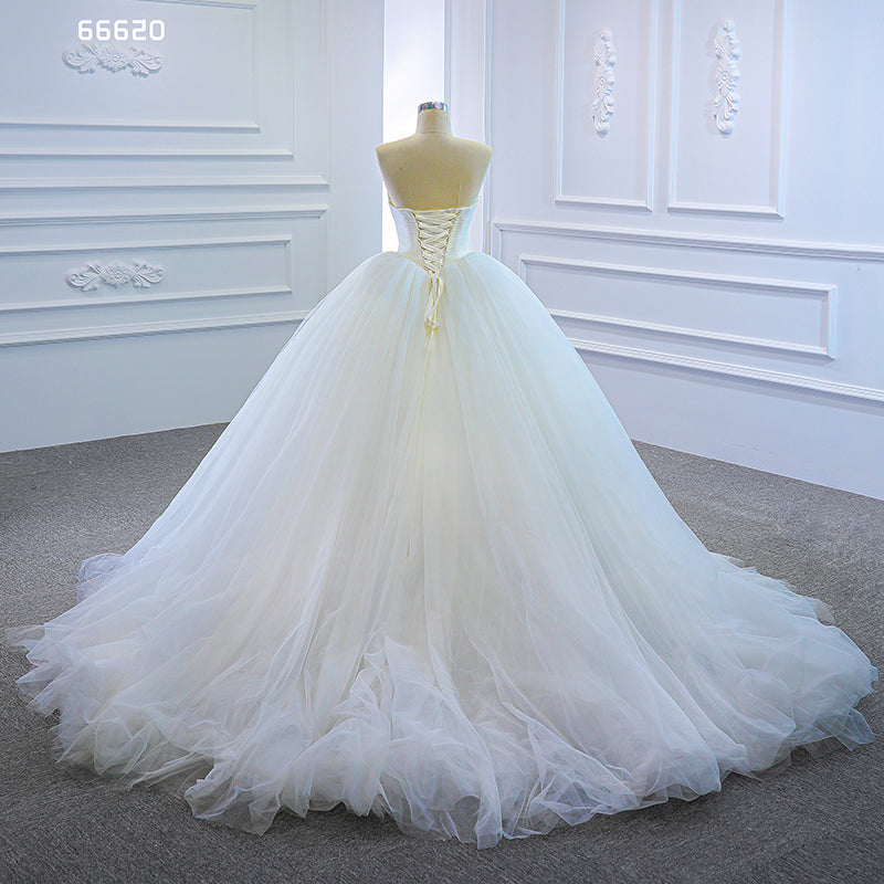 real elegant sweetheart off shoulder ivory luxury wedding dress bridal gown - Image 4