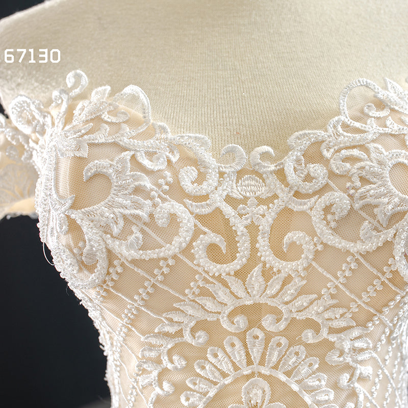 Mermaid Off Shoulder Real Photos Lace Applique Sexy Wedding Dress - Image 8