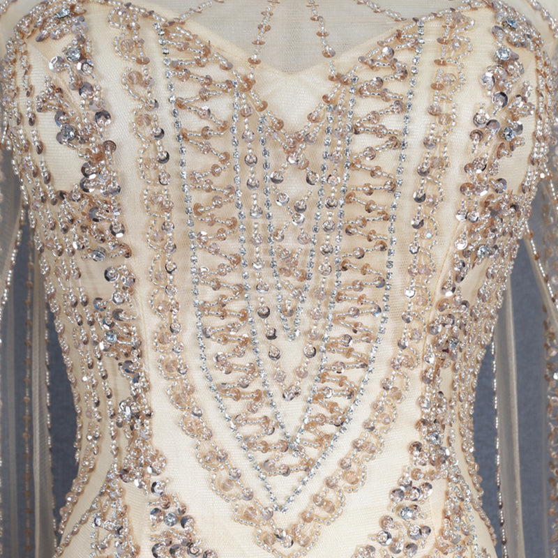 Fashion Design Long Sleeve Party Gowns For Women Evening Dress - Image 8