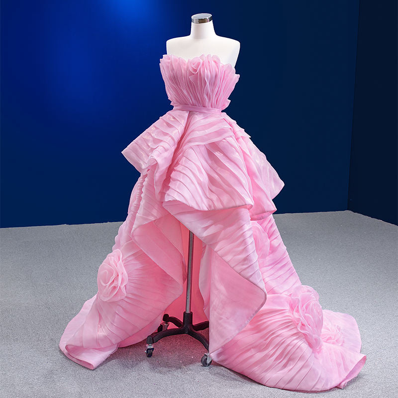 Clothing Sexy Pink Trailing Gown Evening Dress - Image 3
