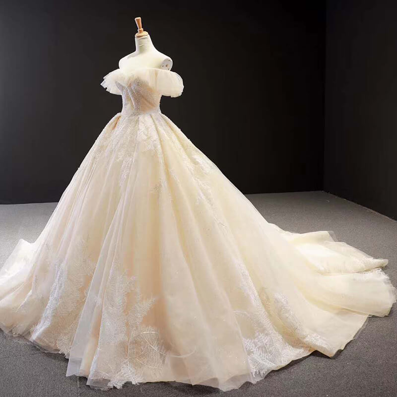 Lace Bridal Dress Wedding Dress Off Shoulder Princess Ball Gown Wedding Dresses