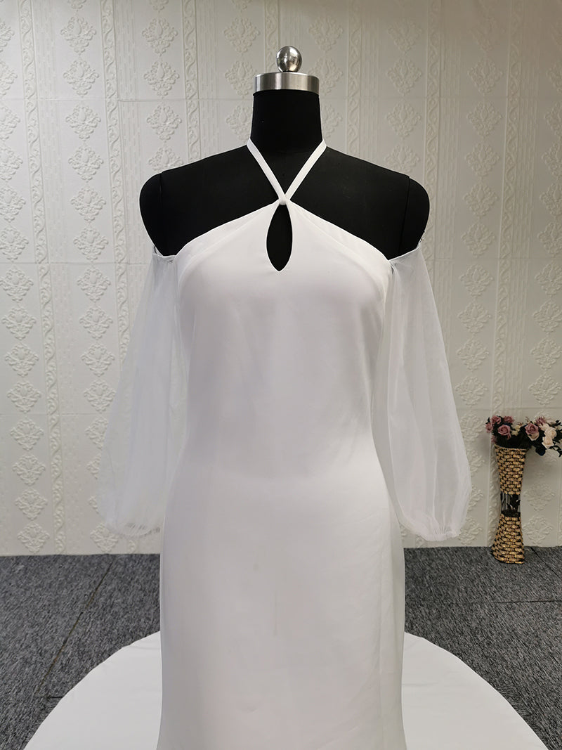 Mermaid Long Sleeve Elegant Vestidos De Novia Mermaid Wedding Dress - Image 6