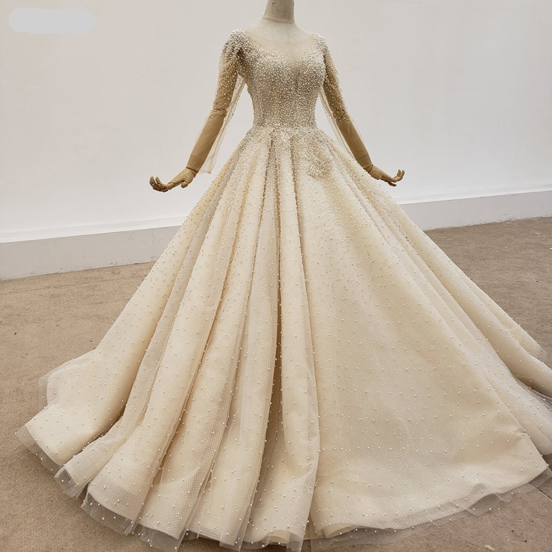 Backless Illusion Wedding Dress Bridal Gowns Lace