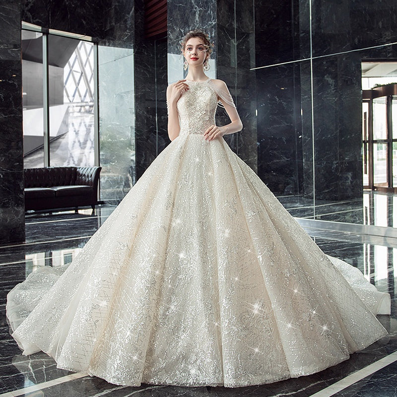 High Quality Diamond Princess Wedding Dress Bridal Gowns