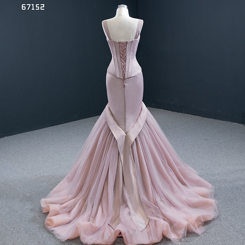 Mermaid Party Erelegant Satin And Chiffon Evening Dresses - Image 6