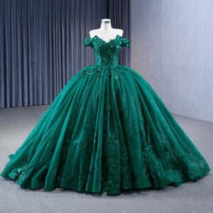 Green Sequins Beading Wedding Dress Off Shoulder Lace Applique Customize Women Party Dresses