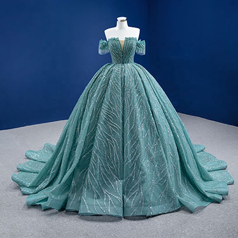 Prom Evening Dress High Quality Long Skirt Sequin Tube Top Tutu Skirt
