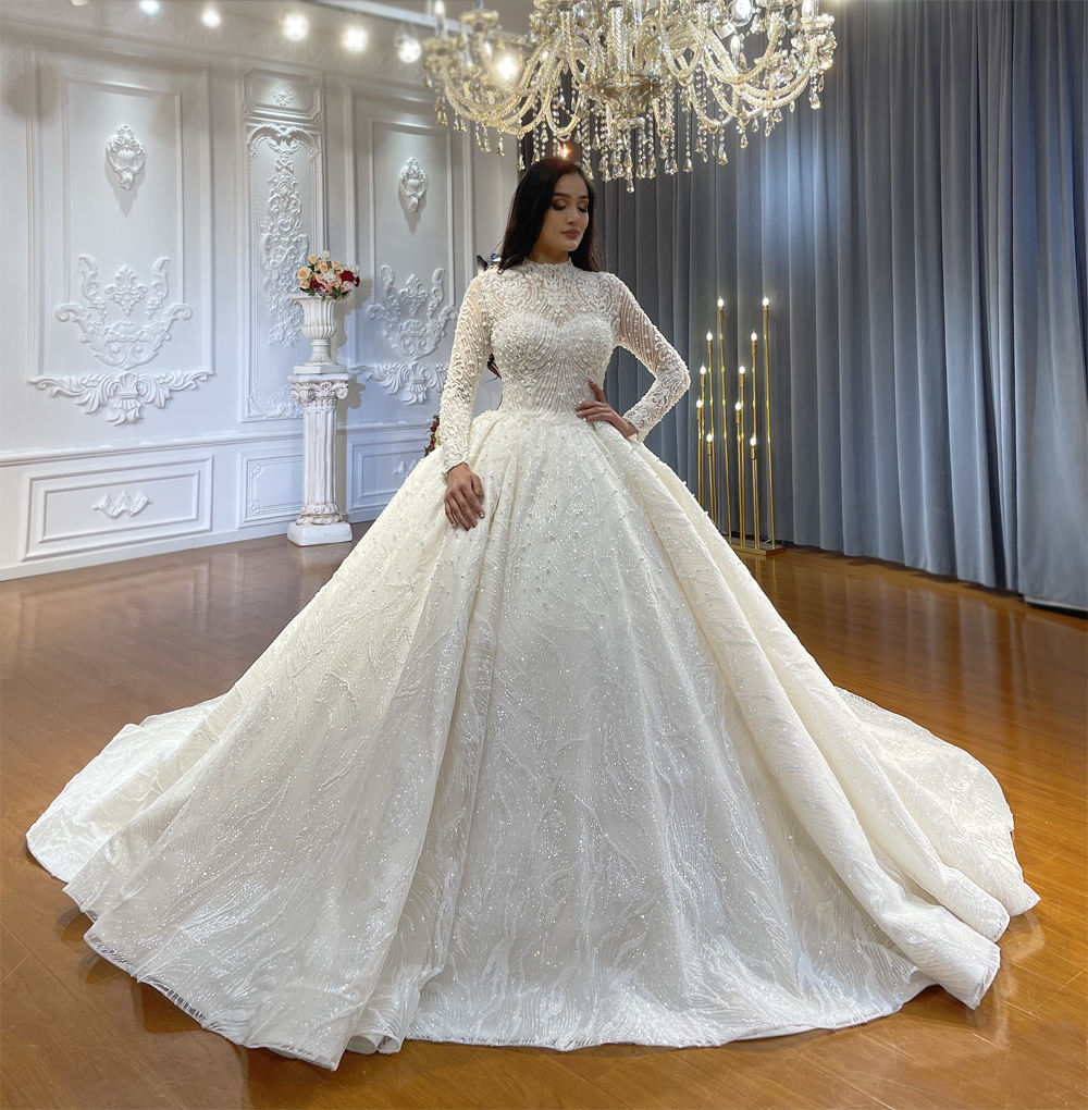 Wedding Dress Bride Long Sleeve Lace High Quality Wedding Dress For Women - Image 7