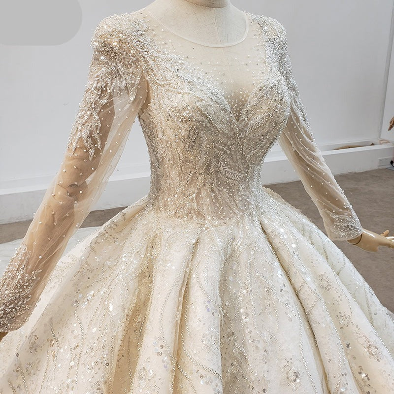 Wedding Dress Material Wedding Dress Bridal Gown Latest Design - Image 5