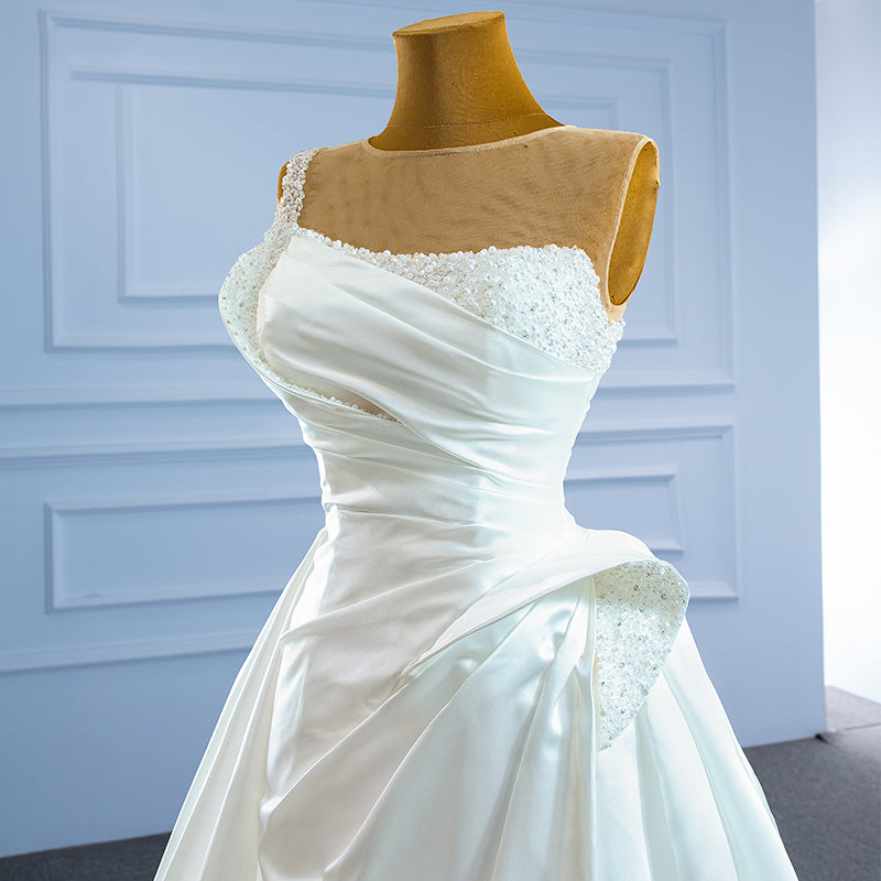 New Arrival Bohemian Modest Wedding Dress With Long Train - Image 5