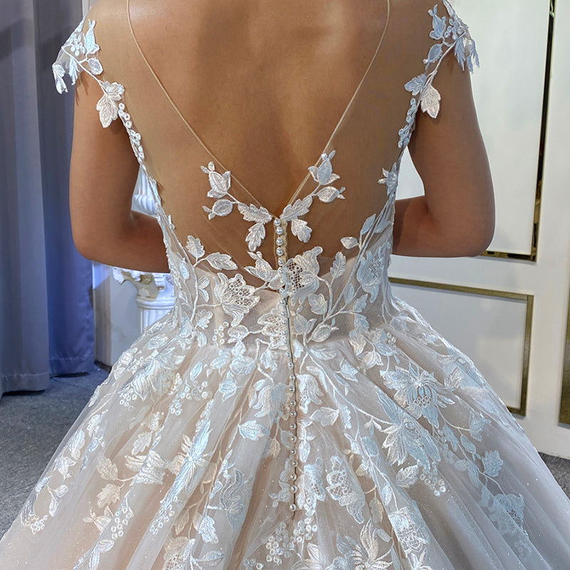 High Quality Sexy Backless Lace Embroidered Bridal Wedding Princess - Image 6