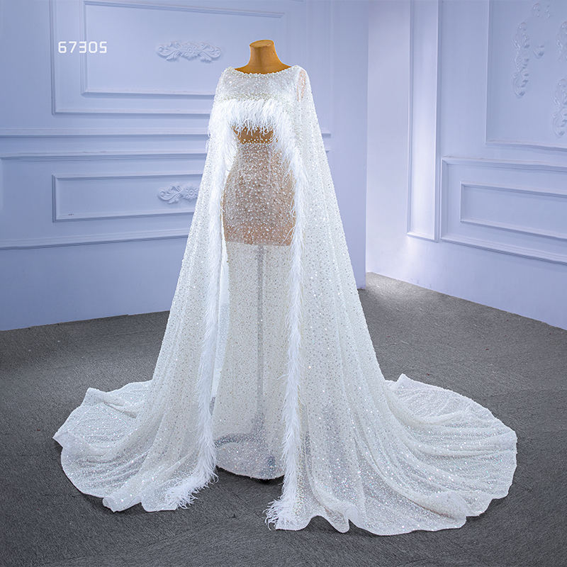 Custom Tulle Sexy Bridal Fashion Sexy Crystal Beaded Lace Wedding Dress