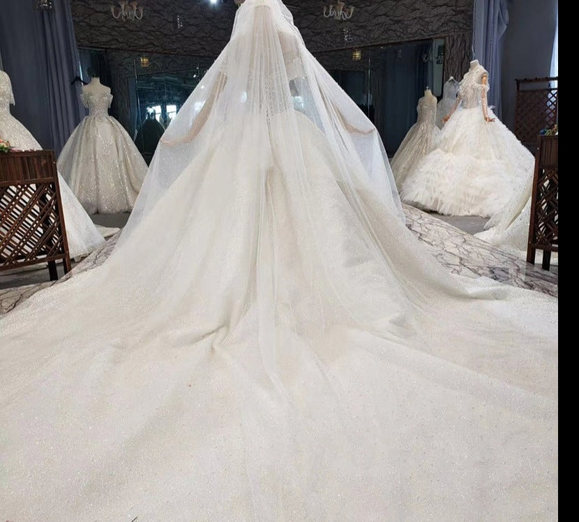 Heavy Beading Robe De Marriage Wedding Dress - Image 6