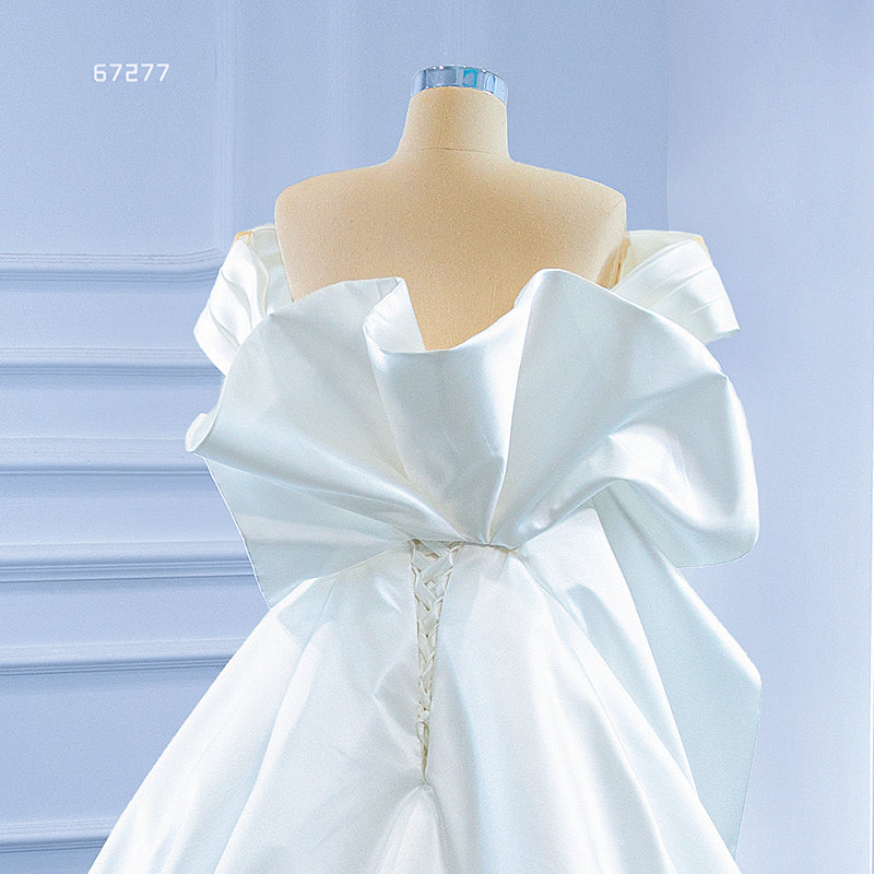 Boho Off Shoulder Sweetheart A Line Wedding Dress Bridal Gown - Image 7