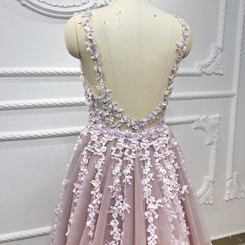 Women'S Summer Dresses Sling Mesh Lace Floral Ladies Prom Dresses - Image 5