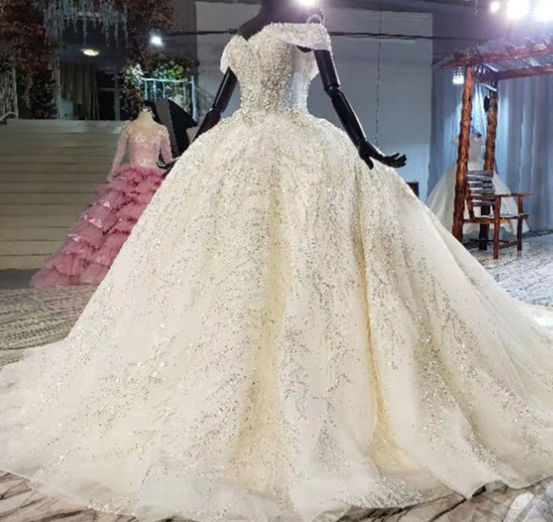 Off Shoulder Women Luxury Ball Gown wedding dresses