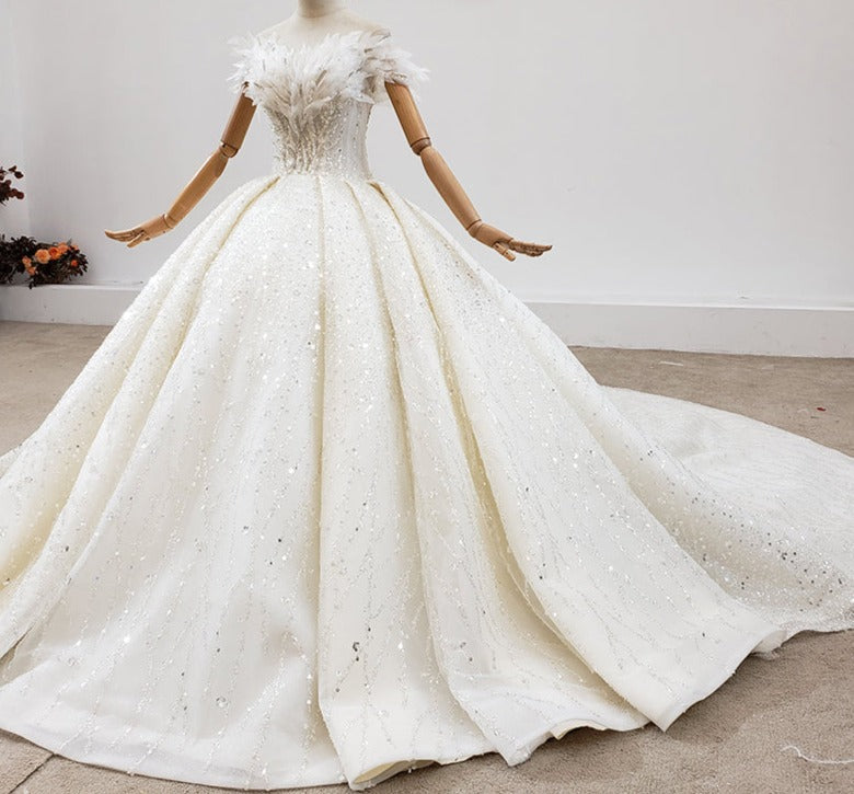 Beading Sequin Real Photo Wedding Factory Wedding Dress