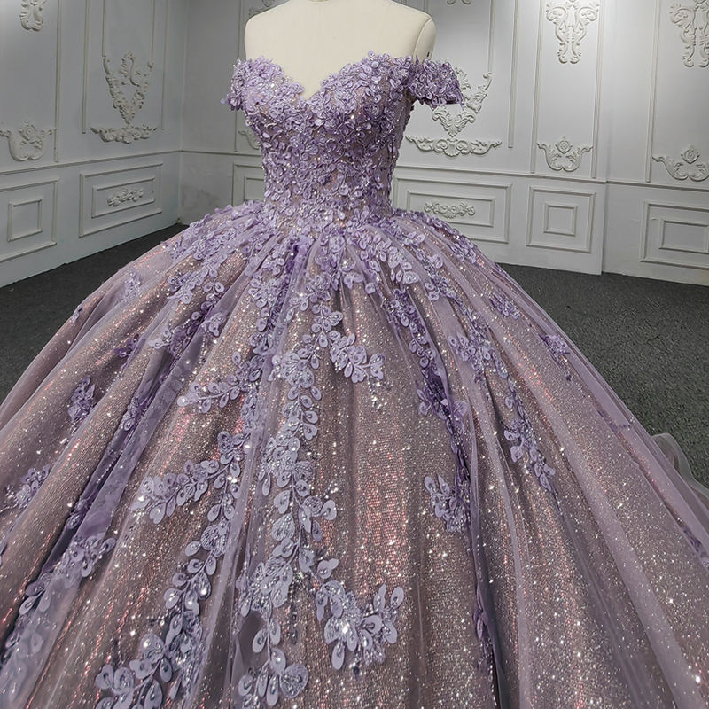 Light Purple Luxury Gown Dress Evening Dress High Quality Sequin Gown