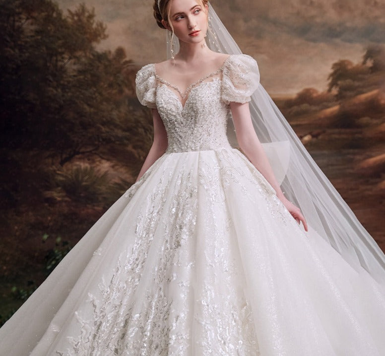 Princess Women Fashion New Design Formal Bridal Gowns Dress Wedding - Image 3