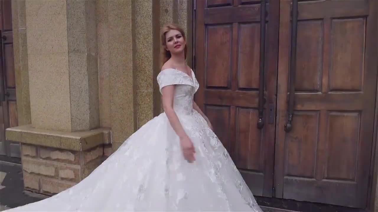dress women lace off shoulder dresses fashions wedding gown - Image 2