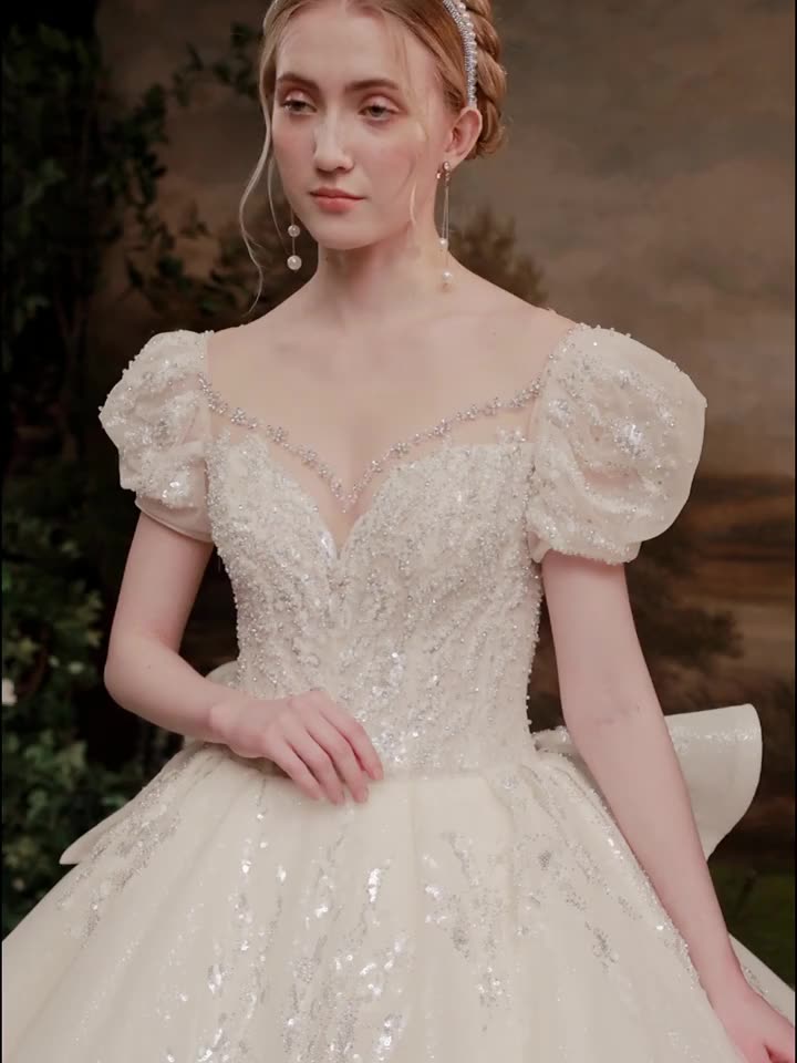 Princess Women Fashion New Design Formal Bridal Gowns Dress Wedding - Image 2