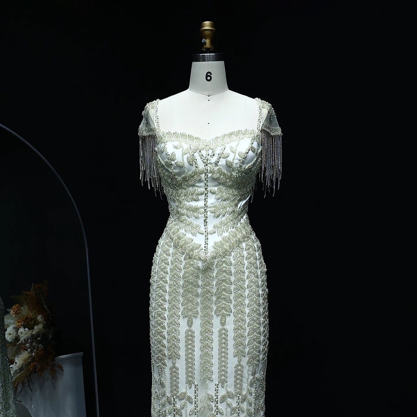 Cream Straight Luxury Pink Evening Dress for Women Wedding Elegant Formal Party Gowns - Image 4