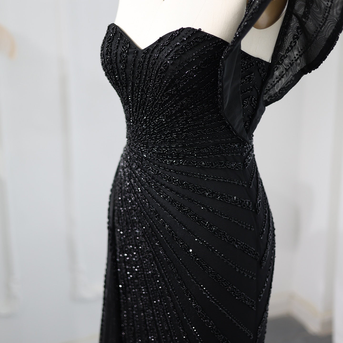 One Shoulder Mermaid Evening Dresses for Women Wedding Party High Slit Long Prom Formal Gowns - Image 10