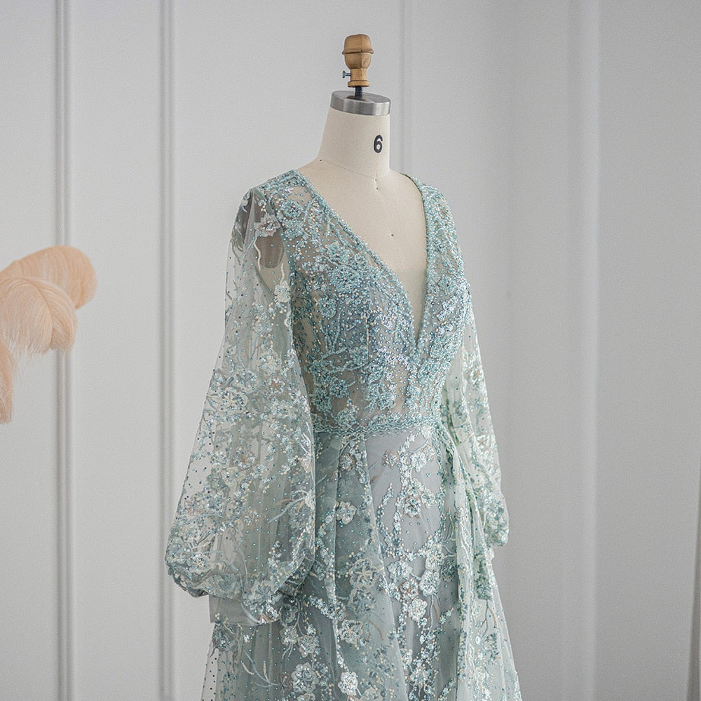 Luxury Crystal Evening Dress for Women Wedding Party Elegant Formal Gowns - Image 6