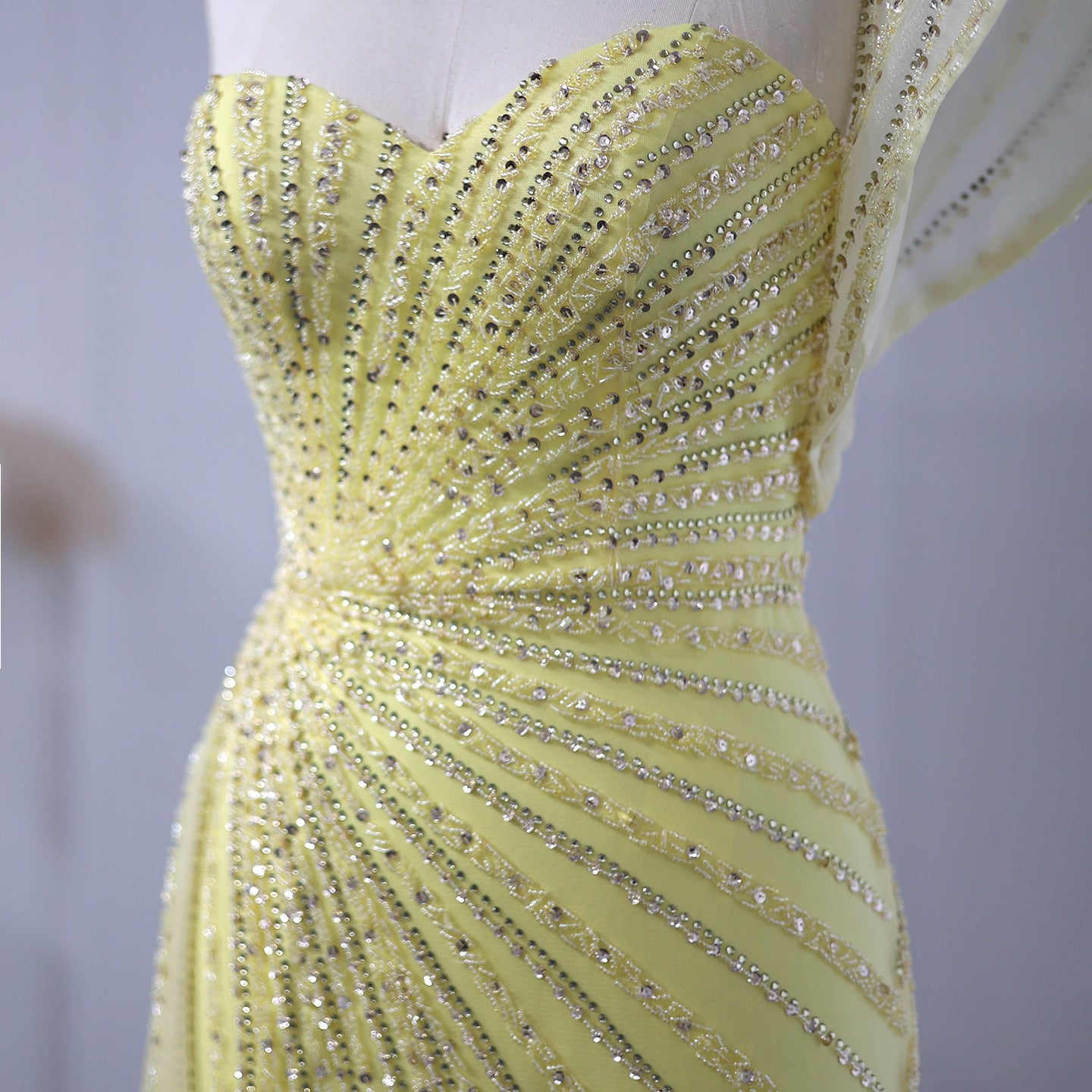 One Shoulder Mermaid Evening Dresses for Women Wedding Party High Slit Long Prom Formal Gowns - Image 21
