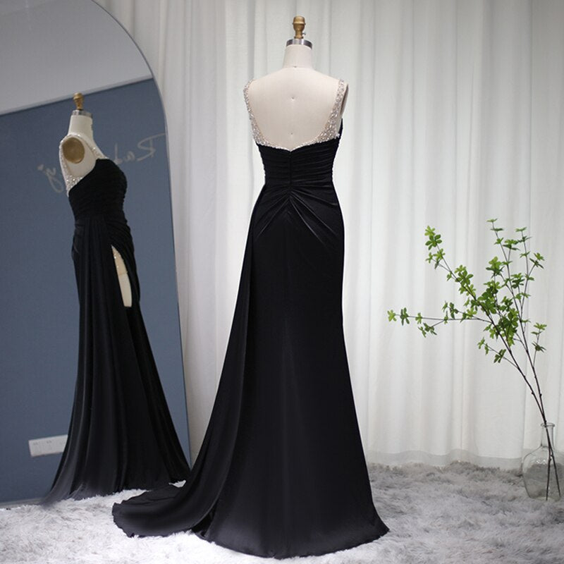 High Slit Mermaid Evening Dress Luxury Long Party Dresses for Women Wedding Guest Formal Prom Gown - Image 13