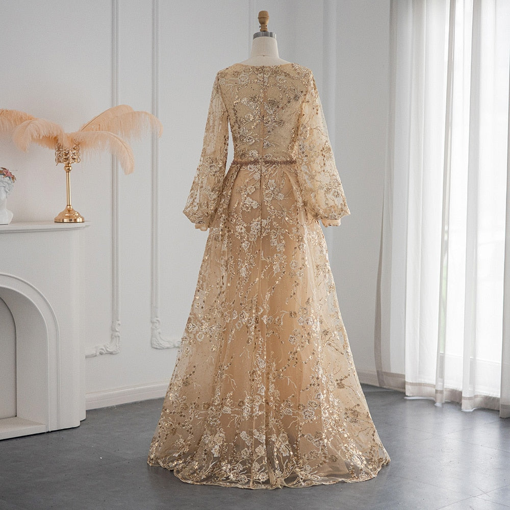 Luxury Crystal Evening Dress for Women Wedding Party Elegant Formal Gowns - Image 12