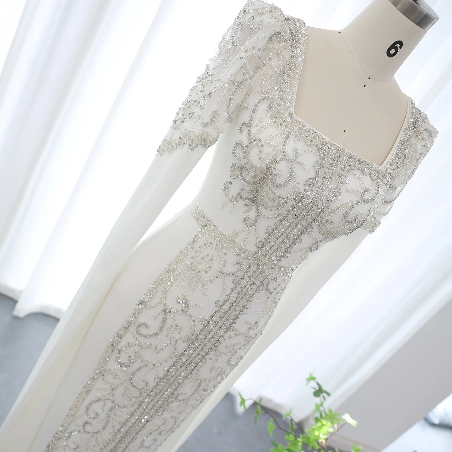 Luxury Mermaid kaftan Evening Dresses with Cape Sleeves Women Wedding Engagement Party Gowns - Image 20