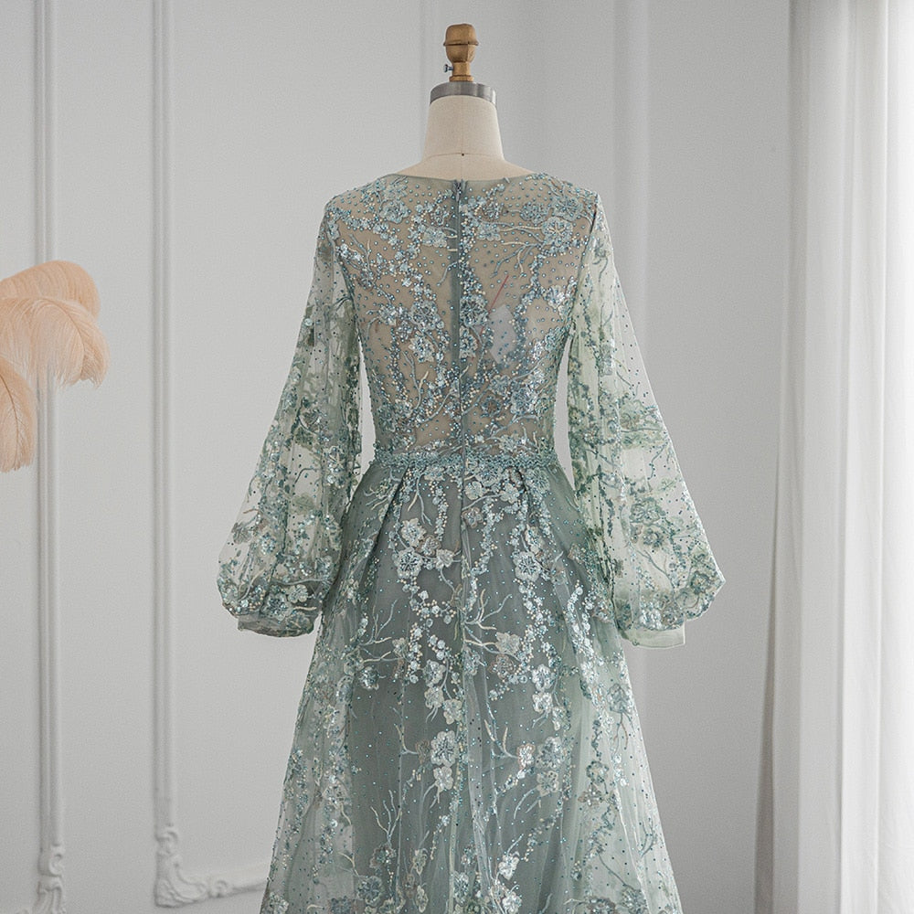 Luxury Crystal Evening Dress for Women Wedding Party Elegant Formal Gowns - Image 8