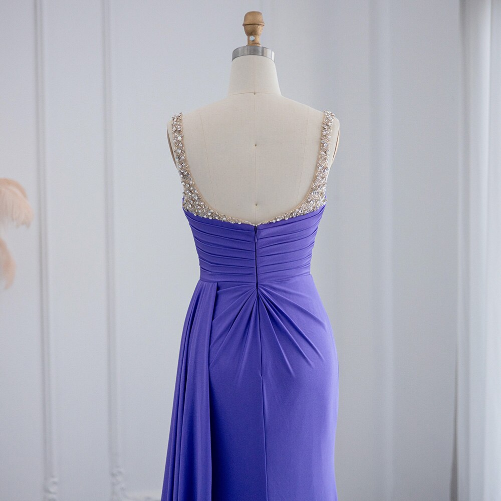 High Slit Mermaid Evening Dress Luxury Long Party Dresses for Women Wedding Guest Formal Prom Gown - Image 7