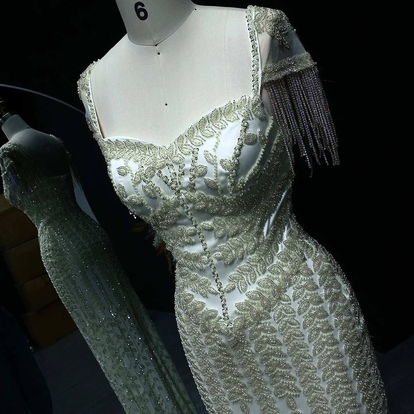 Cream Straight Luxury Pink Evening Dress for Women Wedding Elegant Formal Party Gowns - Image 8