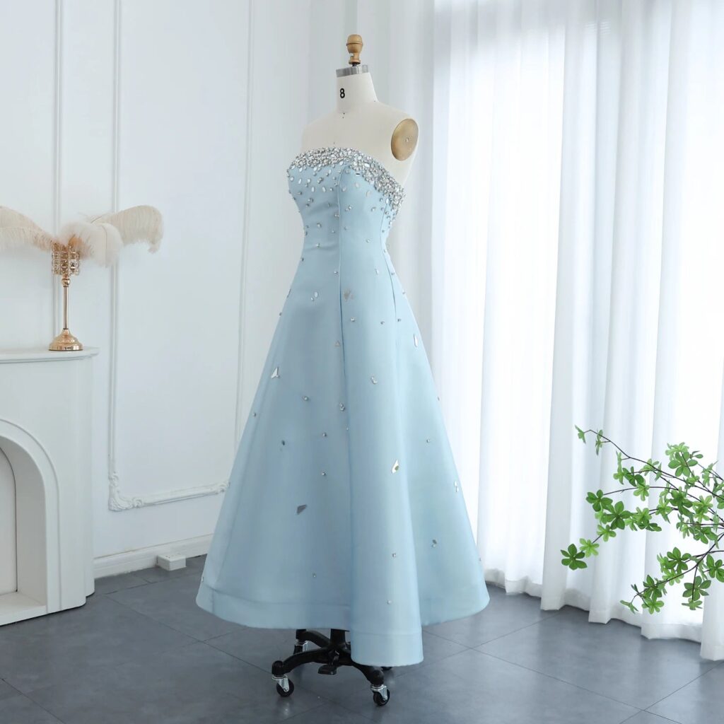 Luxury Beaded Evening Dress for Women 2024 Elegant Wedding Birthday Party Formal Gowns