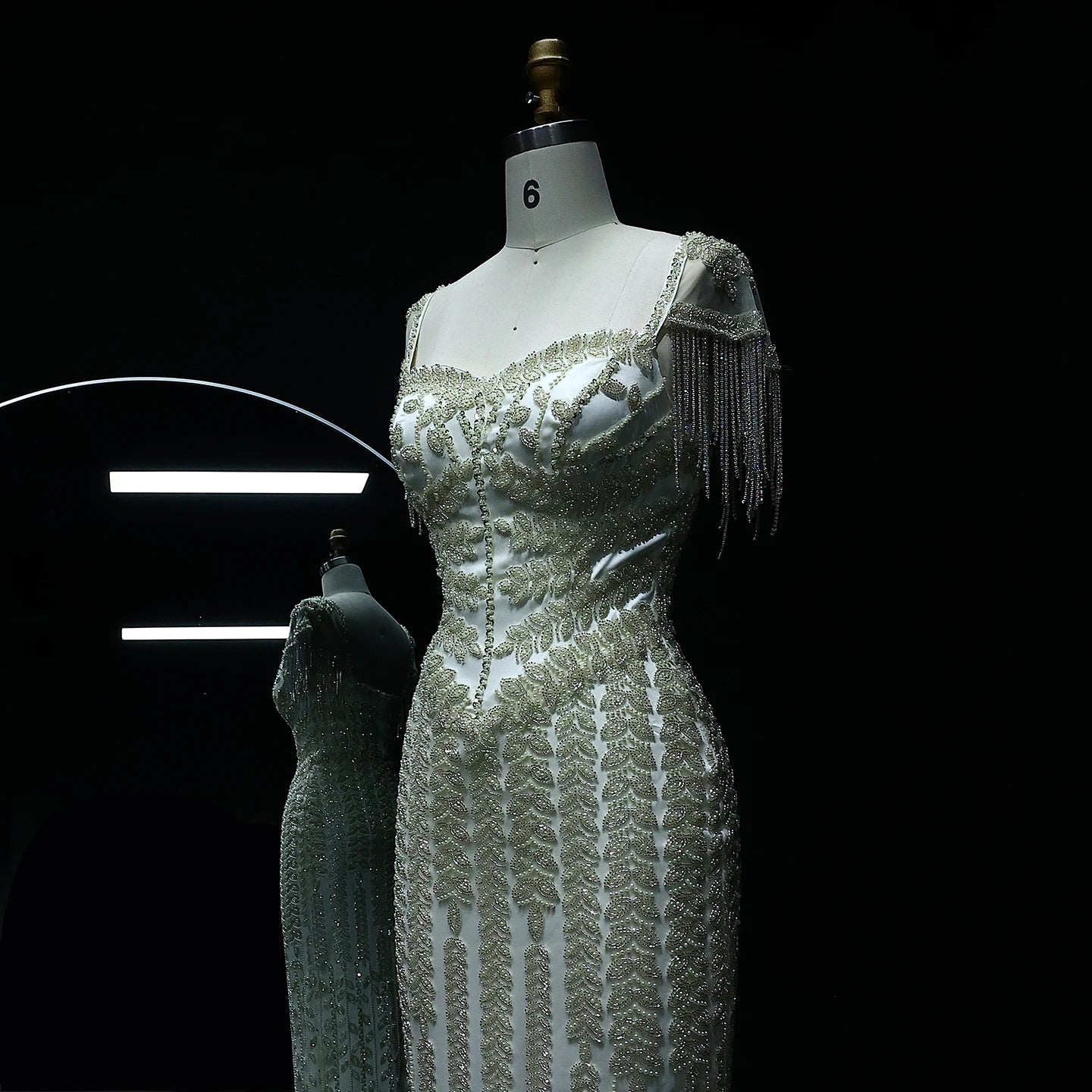 Cream Straight Luxury Pink Evening Dress for Women Wedding Elegant Formal Party Gowns - Image 6