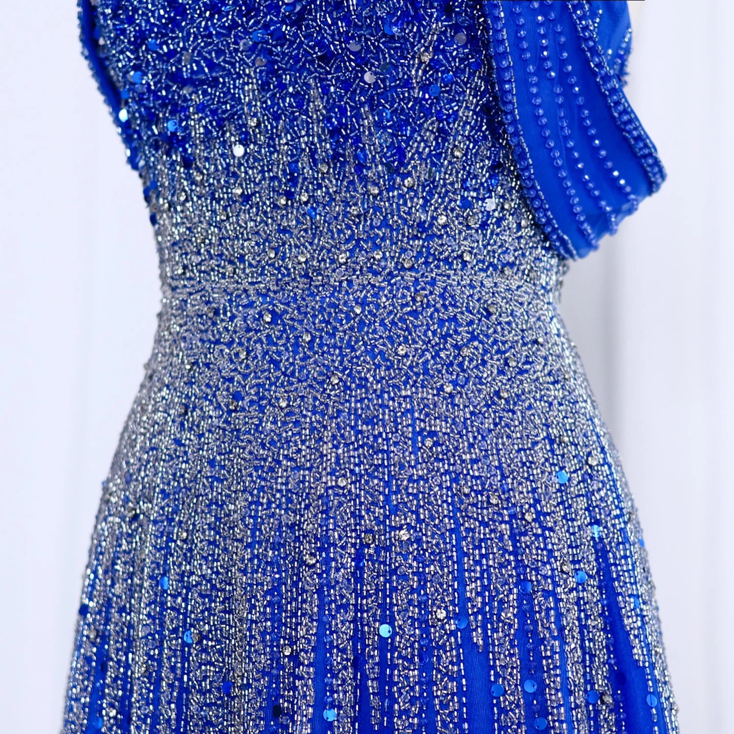 Turquoise Blue Luxury Evening Dress Elegant Off Shoulder Long Fuchsia Wedding Party Gown - Image 11