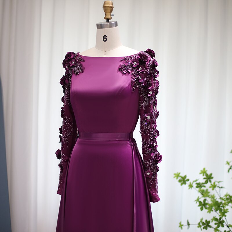 Evening Dress with Detachable Overskirt Luxury Women Wedding Formal Party Gowns - Image 16