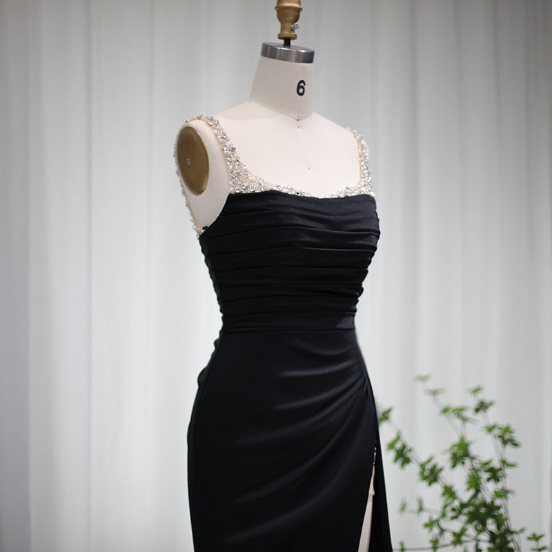 High Slit Mermaid Evening Dress Luxury Long Party Dresses for Women Wedding Guest Formal Prom Gown - Image 9