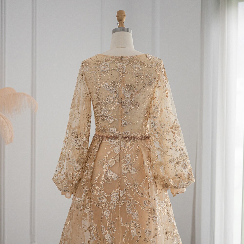 Luxury Crystal Evening Dress for Women Wedding Party Elegant Formal Gowns - Image 13