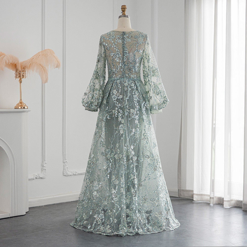 Luxury Crystal Evening Dress for Women Wedding Party Elegant Formal Gowns - Image 7
