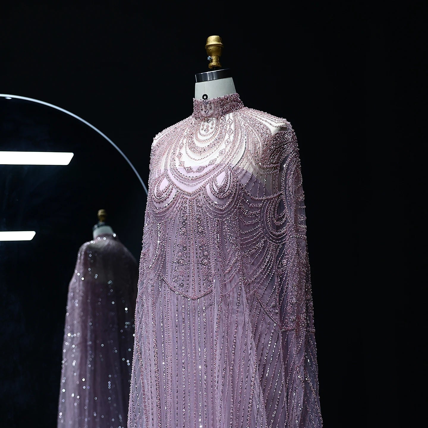 Luxury Caftan Nude Evening Dress for Women Wedding Elegant Kaftan Formal Party Gowns - Image 5